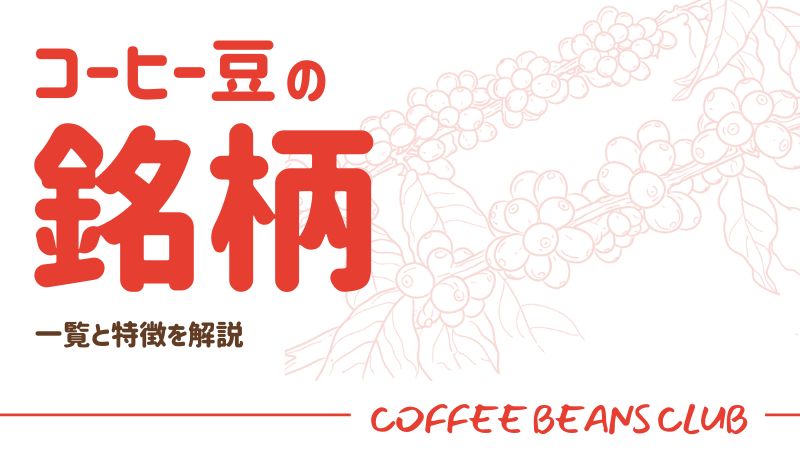 コーヒー豆 銘柄 　名前と特徴