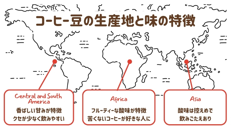 コーヒー豆 選び方 産地